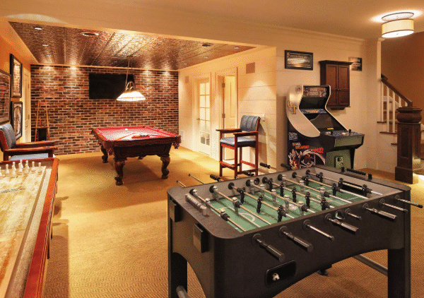 Basement Game Room Layout Ideas
