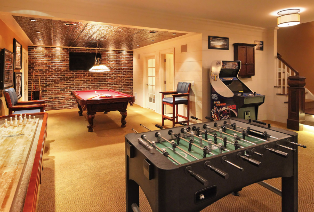 Basement Game Room Layout Ideas